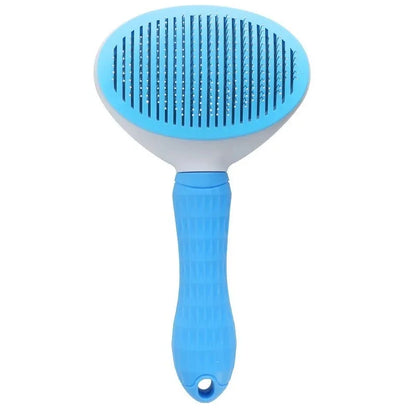 Self-Cleaning Pet Grooming Brush — Dematting Comb for Dogs & Cats