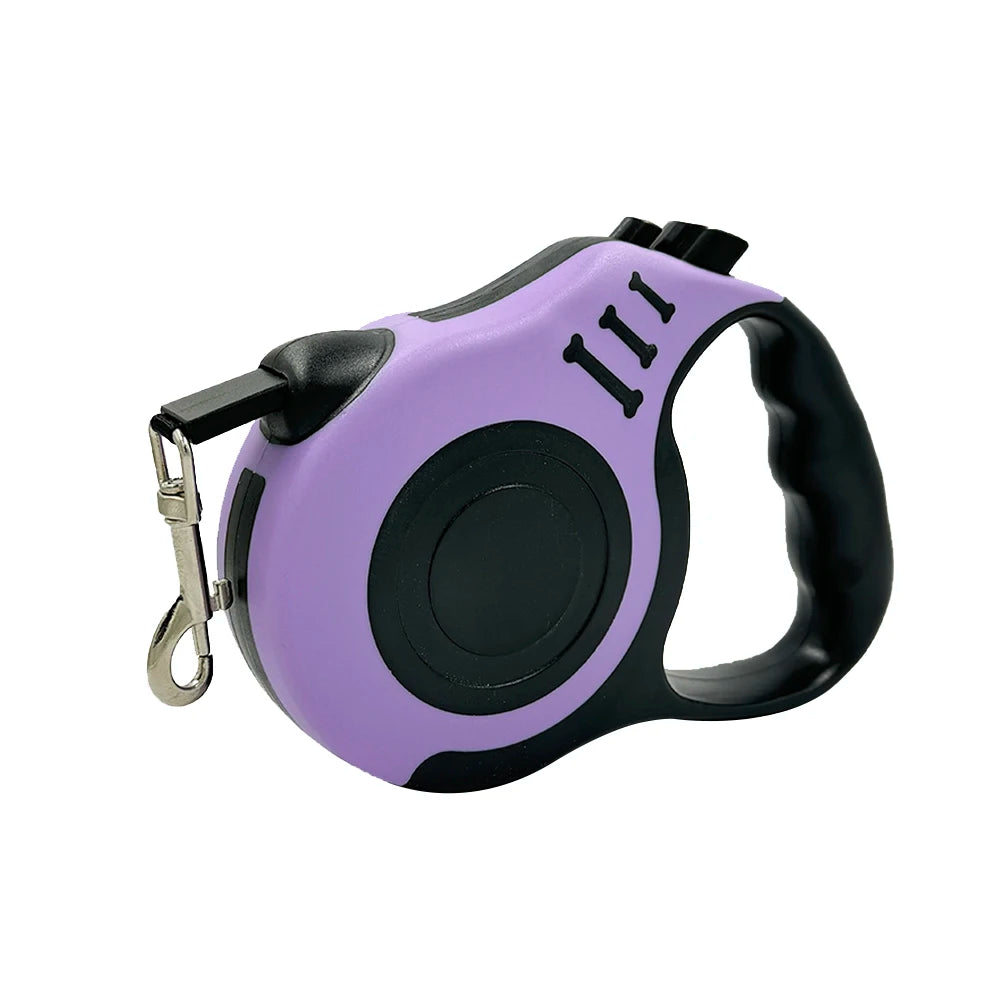 Automatic Retractable Dog Leash — 3m/5m Durable Nylon Lead for Small Dogs & Cats