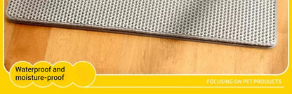 Waterproof Double Layer Cat Litter Trapping Mat — Clean Pad for Litter Box