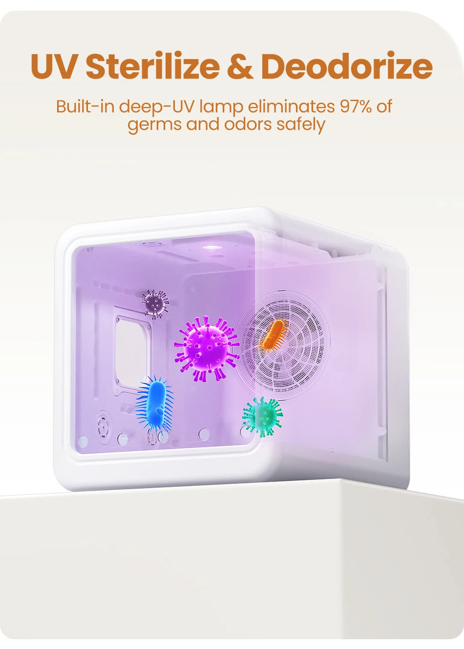 ROJECO Automatic Pet Drying Box 70L Smart Temperature Control Drying Pet Hair Grooming For Dog Cat Dryer 4 Speeds Ultra Quiet