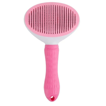 Self-Cleaning Pet Grooming Brush — Dematting Comb for Dogs & Cats