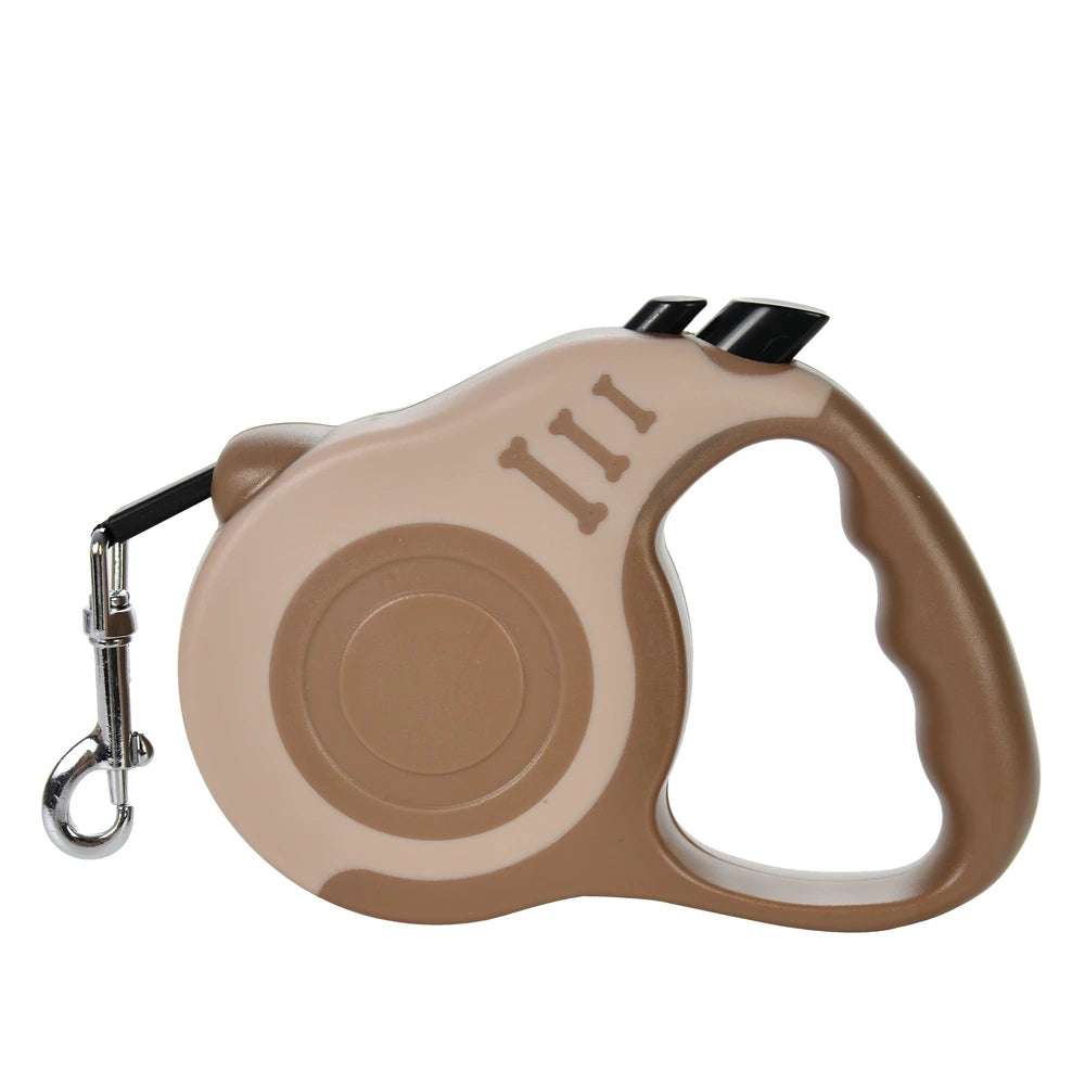 Automatic Retractable Dog Leash — 3m/5m Durable Nylon Lead for Small Dogs & Cats