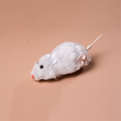 1Pcs Funny Lifelike Plush Mouse Running Rat Toy for Cats Dogs Pets Kids Random Color Cat Birthday Gift