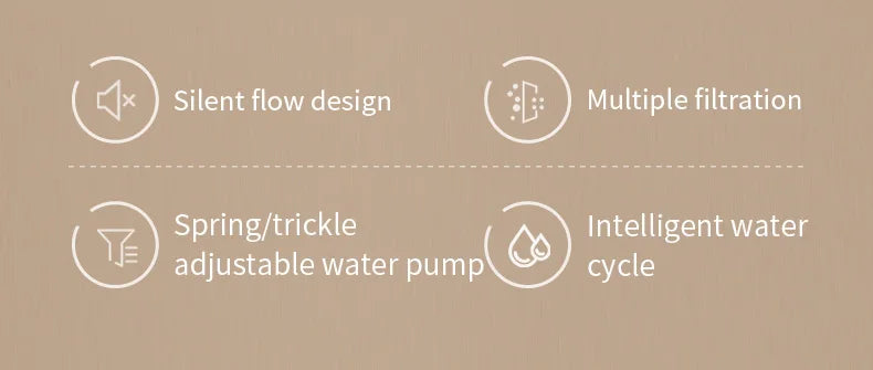 3L Large Capacity Canine Cat Dog Pet Circulating Filter Pet Fountain Feeder Automatic Water Dispenser with USB Port for Pets