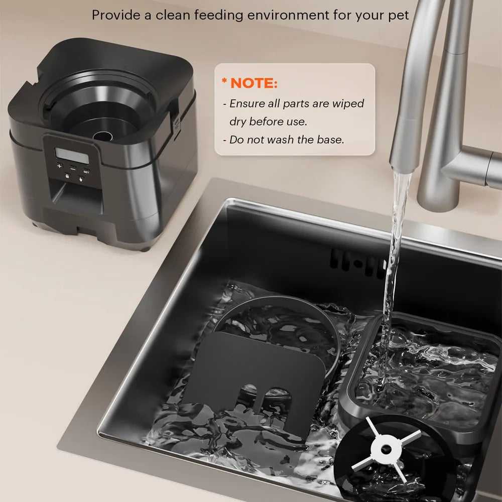 智慧定時自動寵物餵食器 — 貓狗定時定量餵食