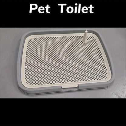 Dog Potty Training Toilet — Reusable Pee Pad Holder with Removable Net Tray