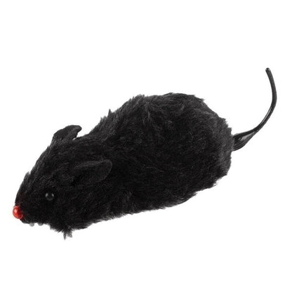 1Pcs Funny Lifelike Plush Mouse Running Rat Toy for Cats Dogs Pets Kids Random Color Cat Birthday Gift