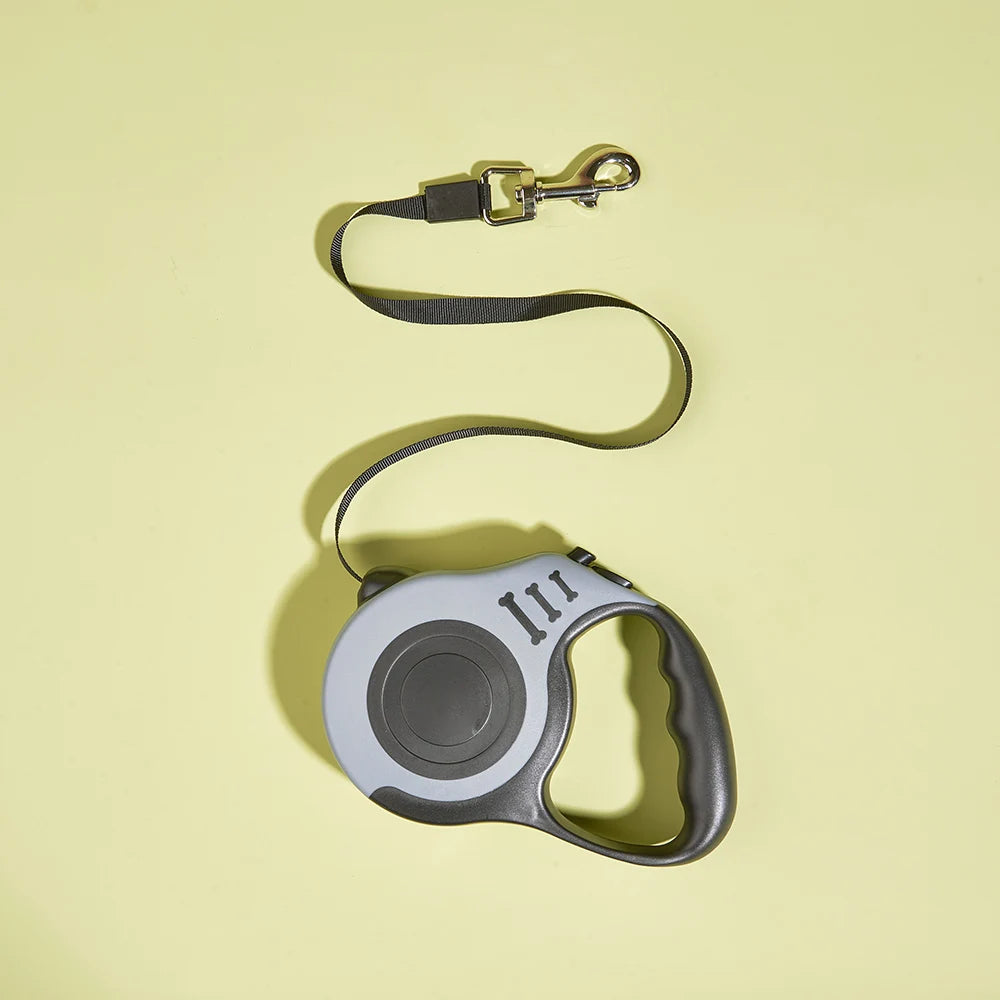 Automatic Retractable Dog Leash — 3m/5m Durable Nylon Lead for Small Dogs & Cats