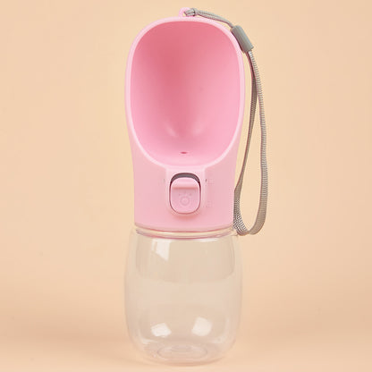 Portable Dog Water Bottle — Leakproof Walking Drinking Bowl for Cats & Dogs