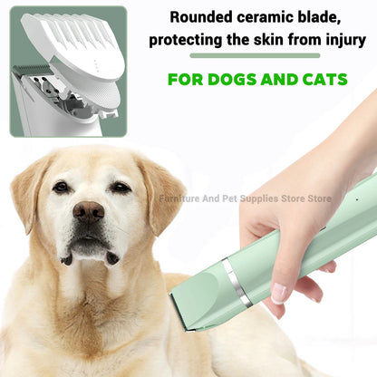 4-in-1 Electric Pet Grooming Tool Set — USB Rechargeable Clipper & Trimmer for Cats & Dogs