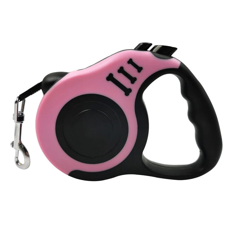 Automatic Retractable Dog Leash — 3m/5m Durable Nylon Lead for Small Dogs & Cats
