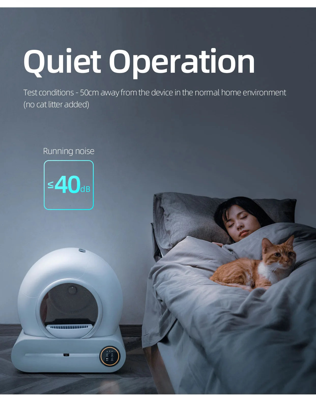 65L Smart Self-Cleaning Cat Litter Box — Fully Enclosed Auto Cat Toilet with App Control