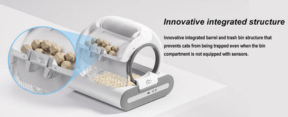 DOEL 65L Self-Cleaning Cat Litter Box App Control, ONLY Supports 2.4G WiFi w/Litter Mat&Trash Bags, Fit for Tofu & Mixed Litter