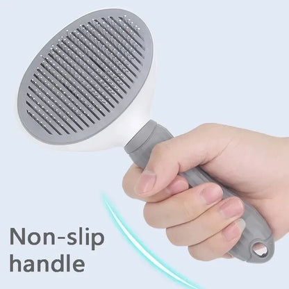 Self-Cleaning Pet Grooming Brush — Dematting Comb for Dogs & Cats