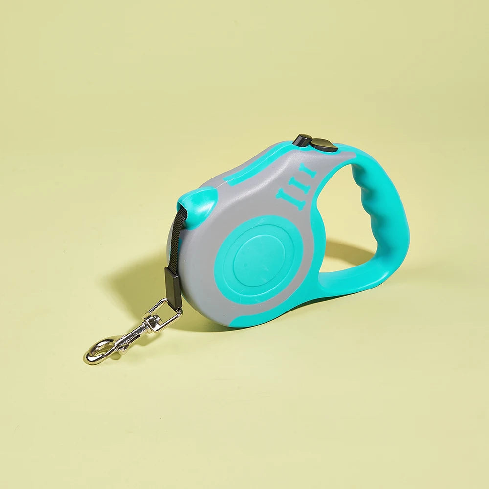 Automatic Retractable Dog Leash — 3m/5m Durable Nylon Lead for Small Dogs & Cats