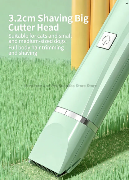 4-in-1 Electric Pet Grooming Tool Set — USB Rechargeable Clipper & Trimmer for Cats & Dogs