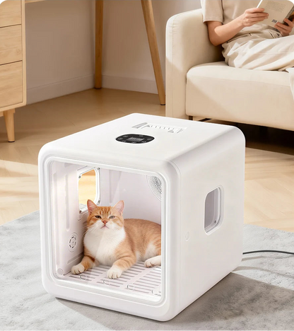 ROJECO Automatic Pet Drying Box 70L Smart Temperature Control Drying Pet Hair Grooming For Dog Cat Dryer 4 Speeds Ultra Quiet