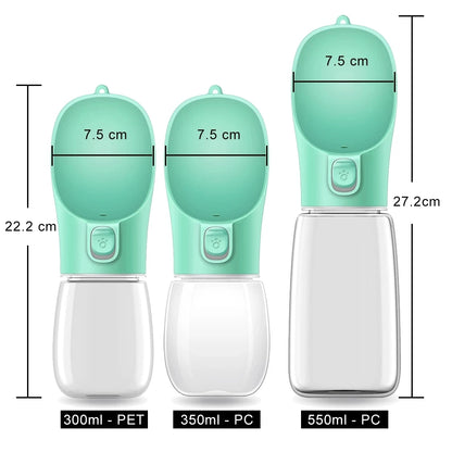 Portable Dog Water Bottle — Leakproof Walking Drinking Bowl for Cats & Dogs