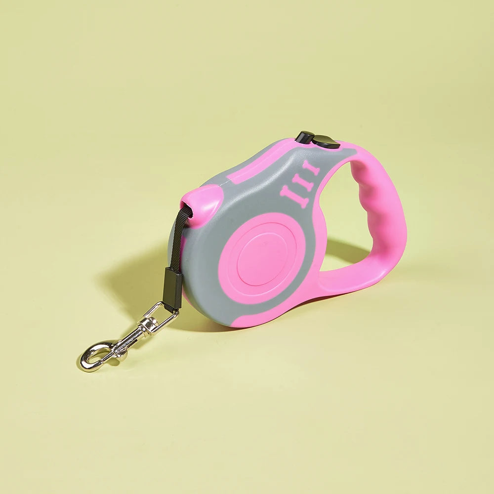 Automatic Retractable Dog Leash — 3m/5m Durable Nylon Lead for Small Dogs & Cats