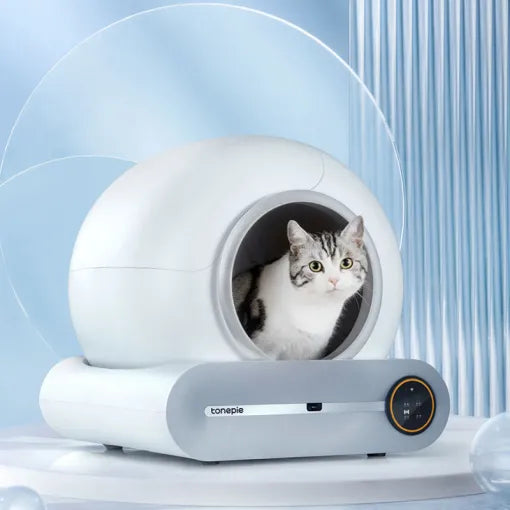 65L Smart Self-Cleaning Cat Litter Box — Fully Enclosed Auto Cat Toilet with App Control